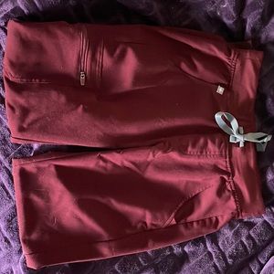 Burgundy XXS FIGS Zamora Joggers NWOT